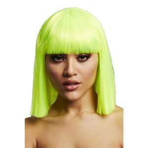 Fever Womens/Ladies Lola Wig / Neon Lime